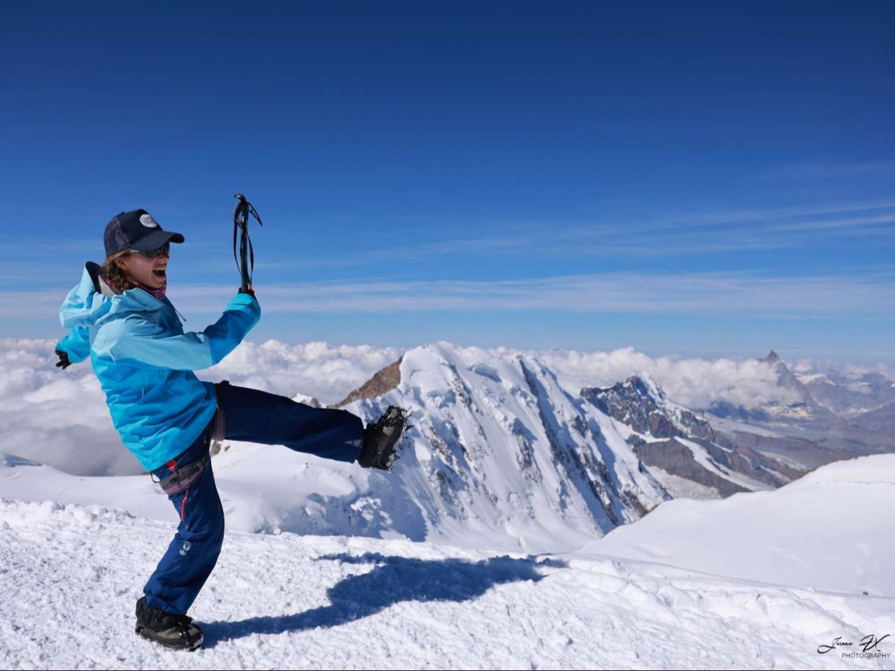 Climbing Monte Rosa: two 4000m summits.