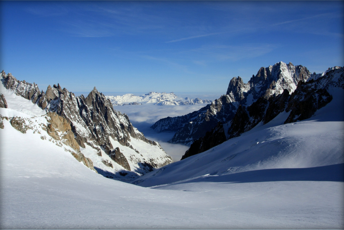 Ski the Vallée Blanche from Courmayeur to Chamonix with Guide!
